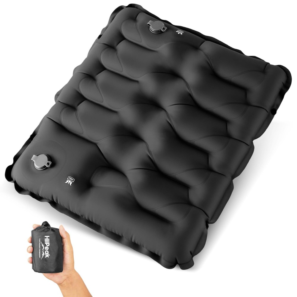 Inflatable Stadium Seat Cushion, Compact Hand Press Stadium Seats Pad Bleache...