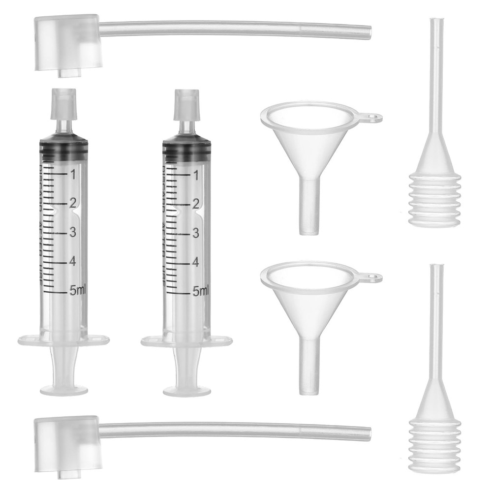 Kifmurase 8 Pcs Clear Perfume Refill Tools, Dispenser Transfer White
