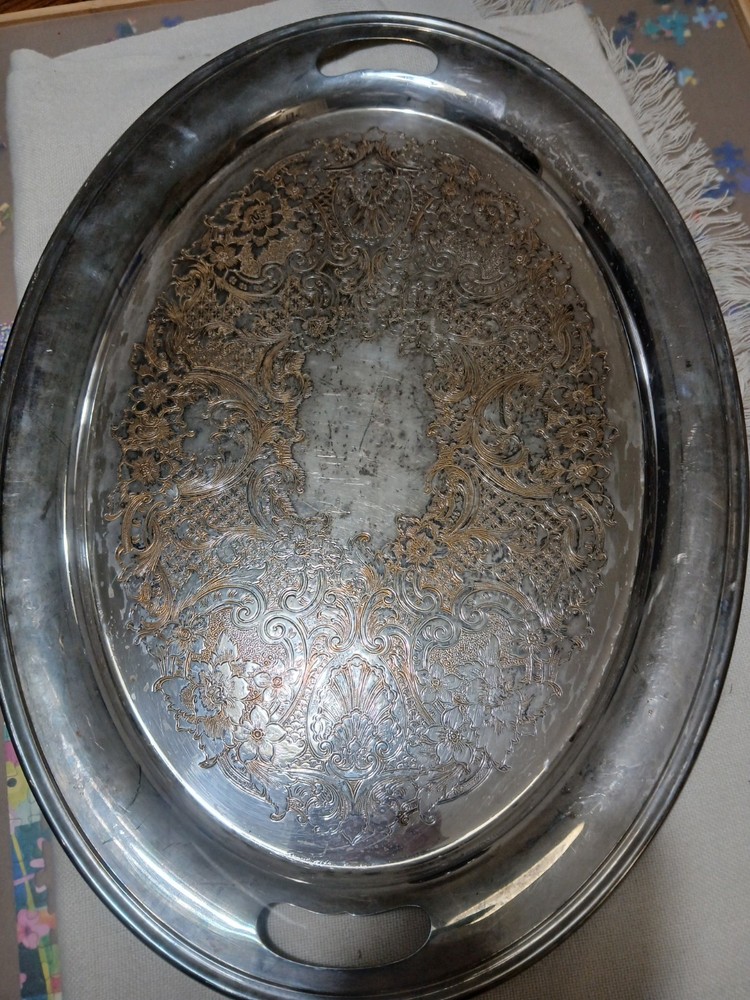 Gorham Silver Serving Tray 22"
