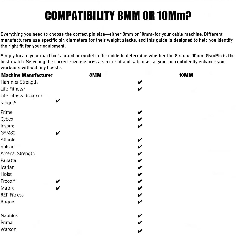 Weight Stack Pin with Spring Clip Collar Weight Stack Extender Pin for Cable ...