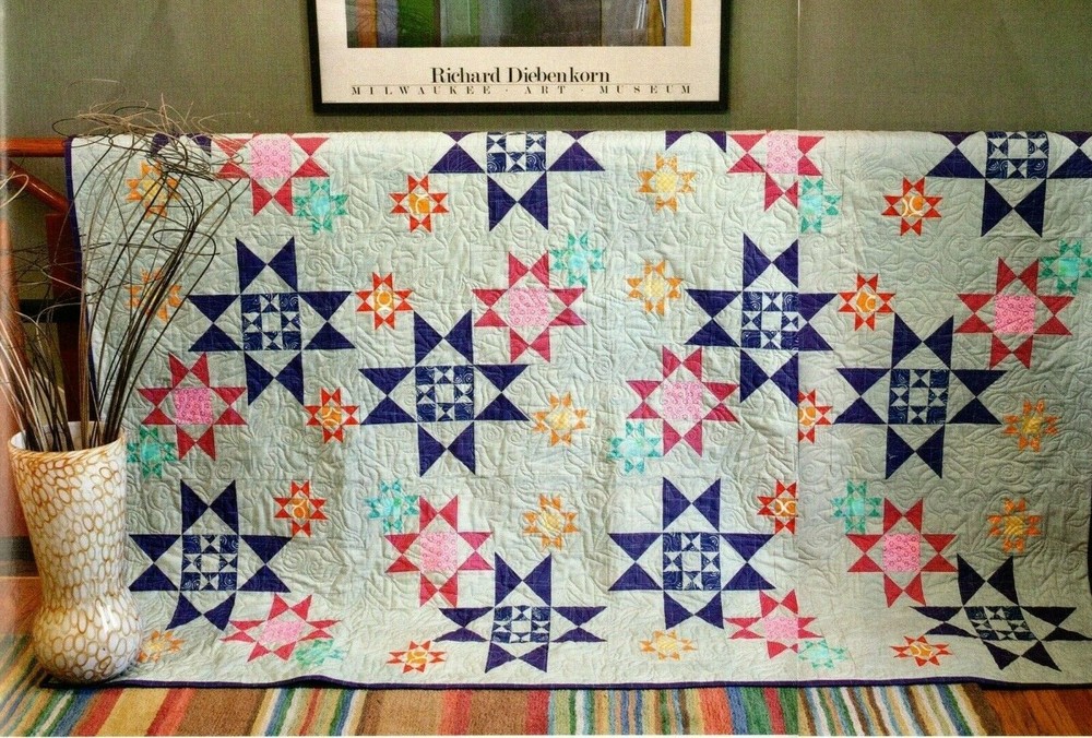 Galaxy Quilt Pattern Pieced KL