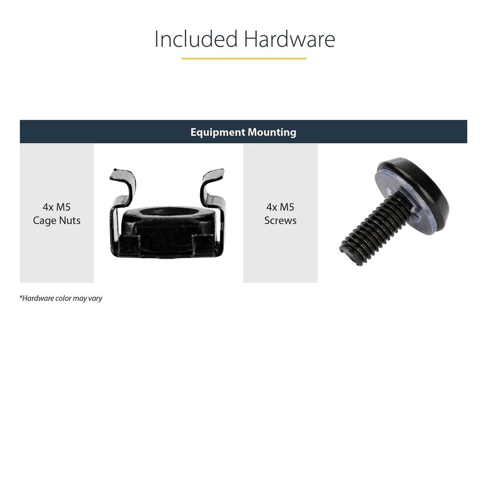 StarTech.com CABSHELFV 2U 16in Vented Fixed Rack Shelf 50lbs Max Capacity