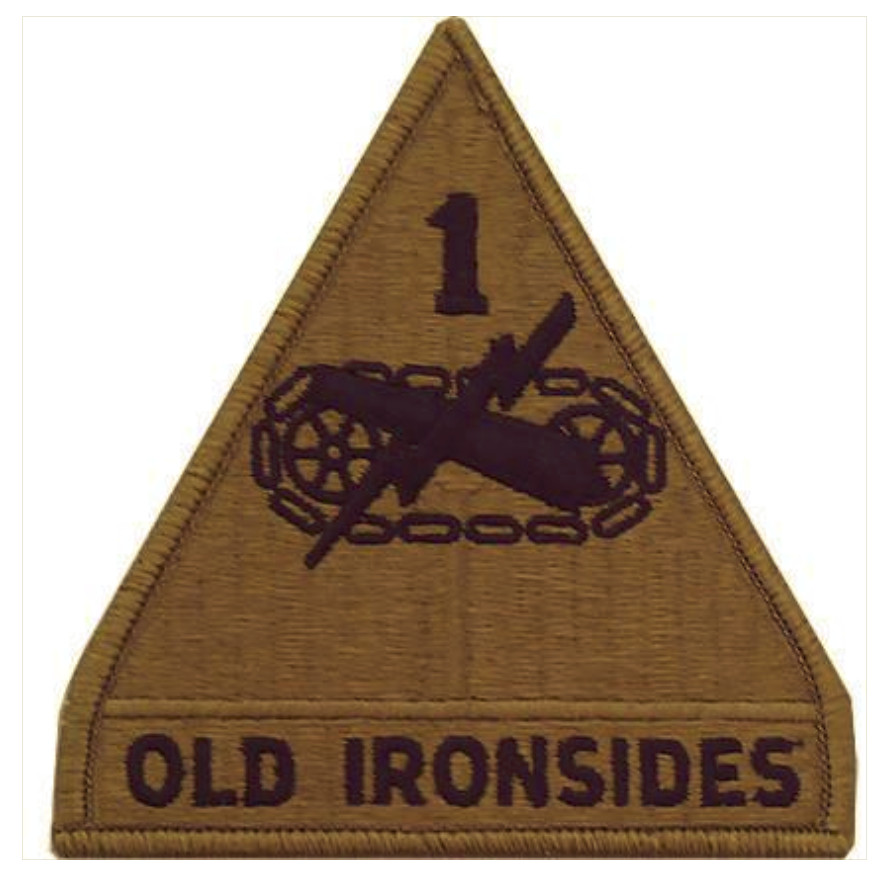Vanguard ARMY PATCH: FIRST ARMORED DIVISION - EMBROIDERED ON OCP