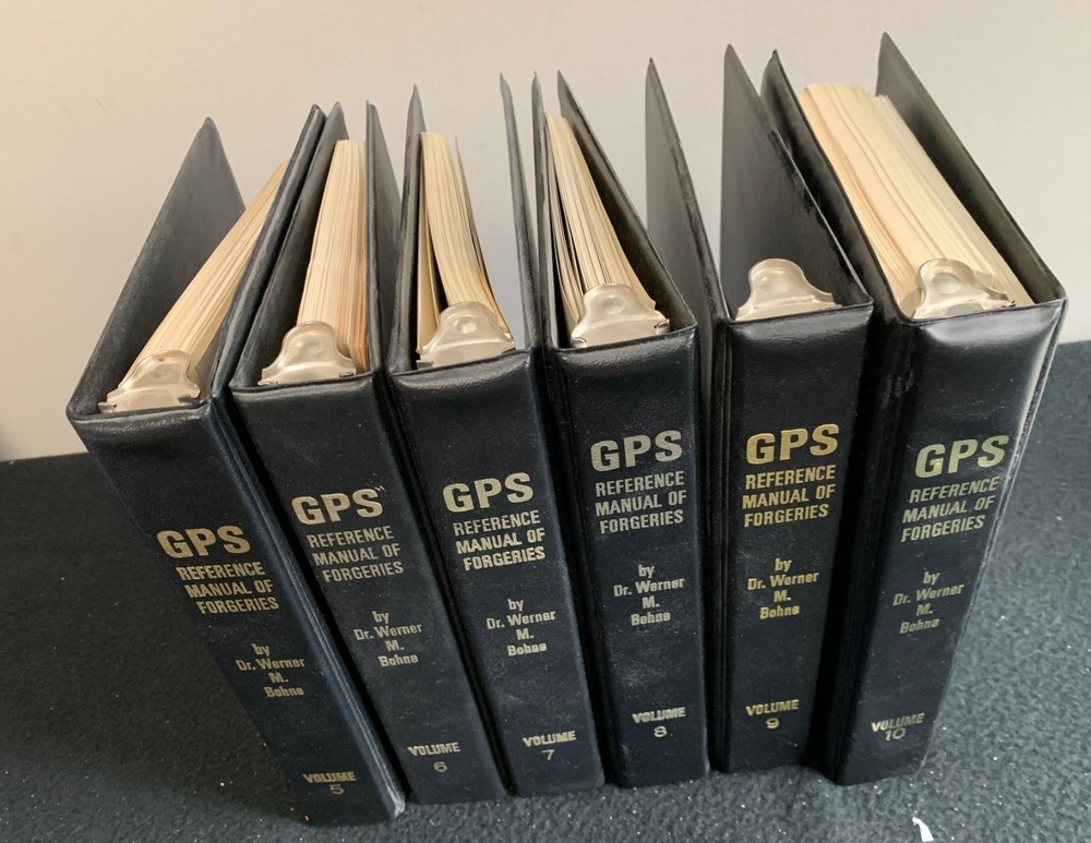 GPS Refernce Manual of (Germany) Forgeries - Dr Werner M Bohne - Vols 5 10