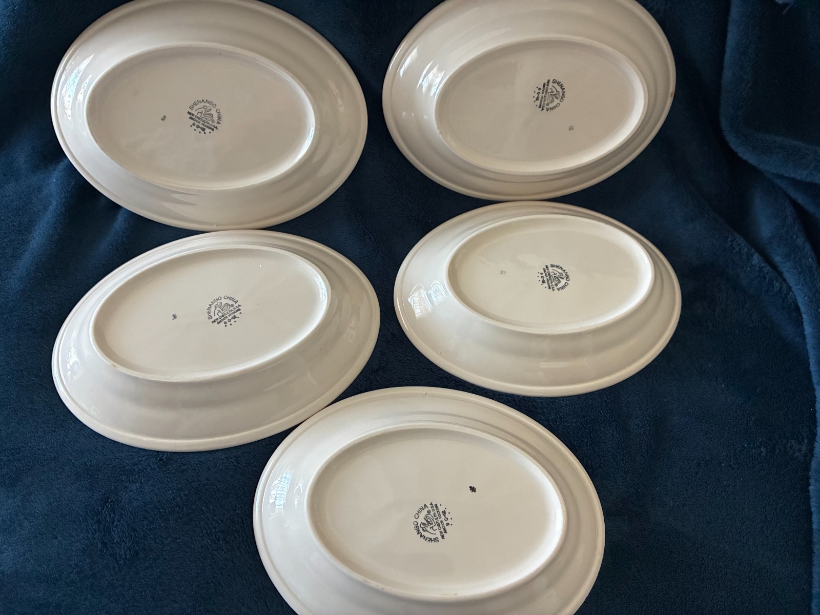 Shenango China Restaurant Ware Oval Soup, Pasta Bowl, Set of 5