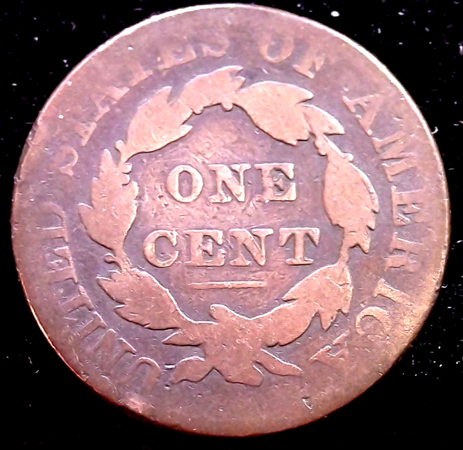 1829 1C BN Draped Bust Large Cent Early date