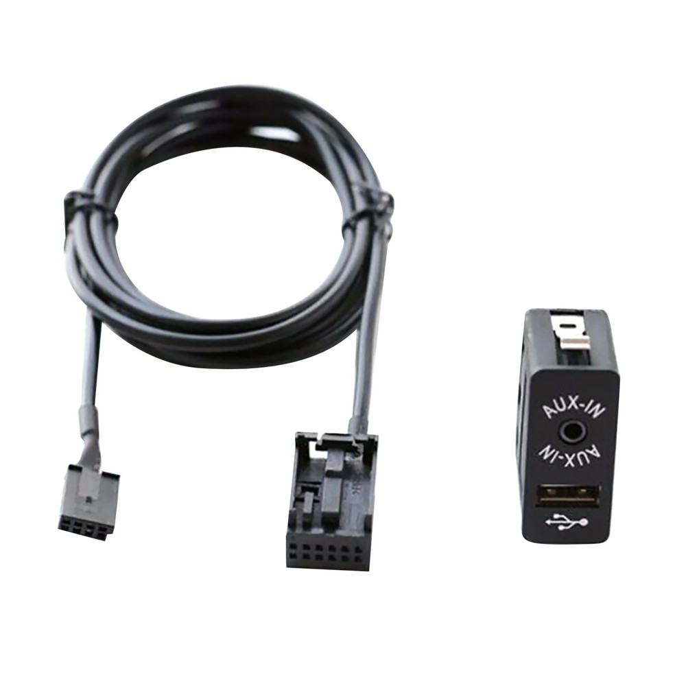 For NAVIGATION AUX Interface AUX USB Dash Audio 12Pin Cable For BMW E39 E53 X5