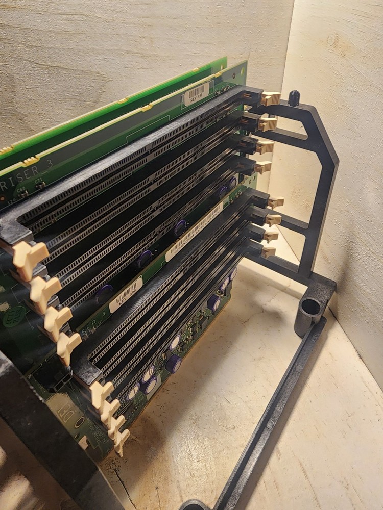 Dell Precision 690 RAM Riser Pair + Support Caddy – Tested Working, Clean Pull