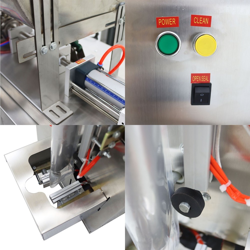 10-100ml Automatic Quantitative Paste Filler w/Horizontal Mixing Hopper 110V500W