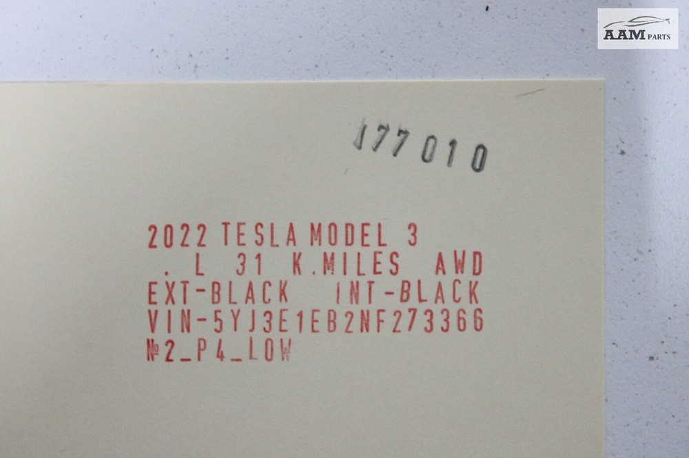 2017-2023 TESLA MODEL 3 UNDER DASH LEFT SIDE INTERNET ETHERNET ADAPTER PORT OEM