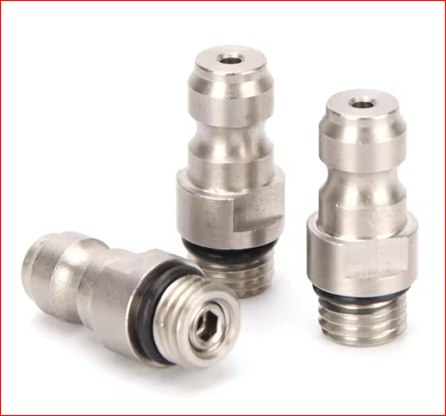 2PCS 8mm Quick Plug Coupler M8x1 Thread Adapter PCP Air Refilling Quick Fittings