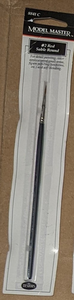 Testors Model Master #2 Red Sable Round 8841C