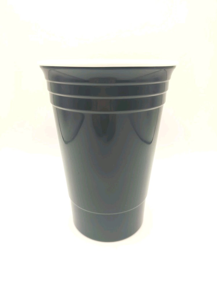 Bulleit Bourbon Black Plastic Party Cup 16 Ounces