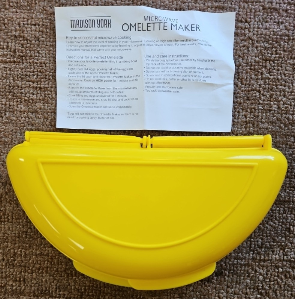 Madison York 3-4 Egg Microwave Omelet Maker