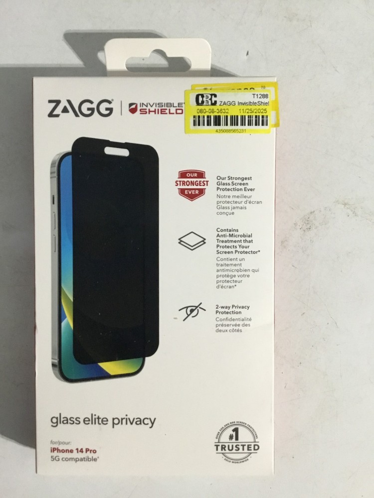 ZAGG Privacy Screen Protector for iPhone 14 Pro/Plus/Max&13 Pro Max