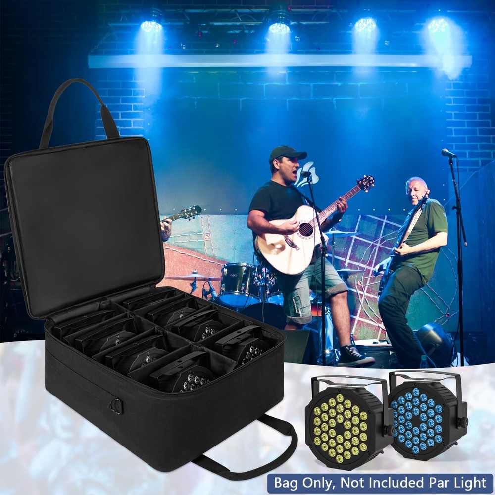IBVIVIC 8 Par Spotlight Bag Stage Lighting Storage 8 Lights