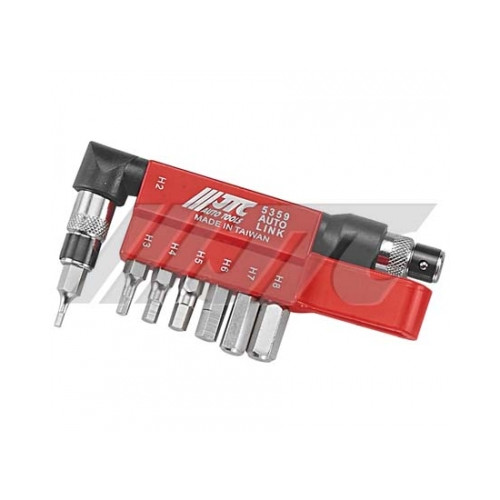8PCS L HOLDER HEX BIT SET BY JTC 5359
