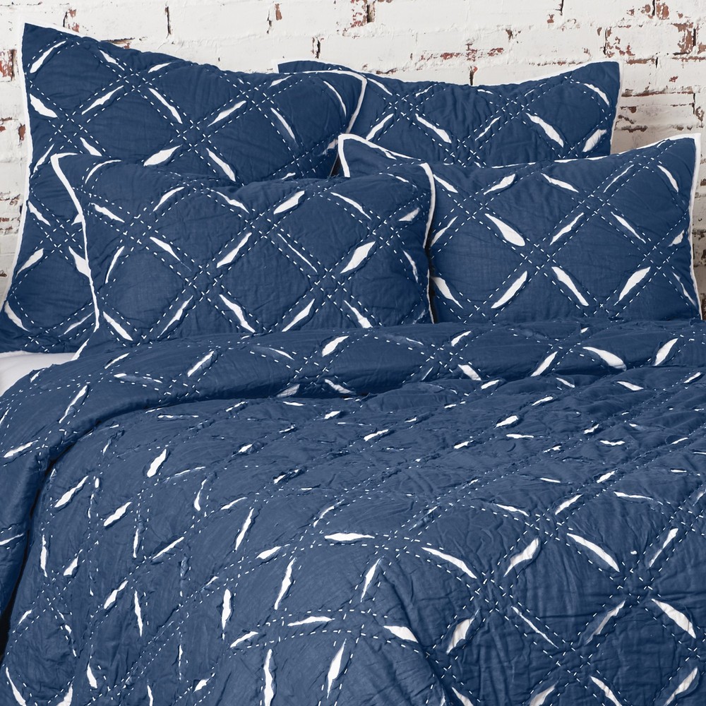 Parker Indigo Queen Quilt