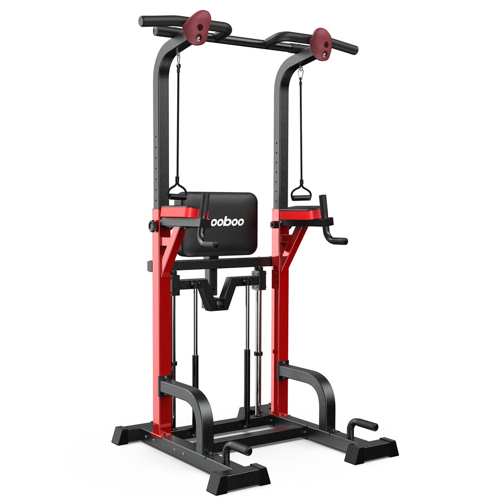 Power Tower Pull Up Bar Dip Station Assistive Trainer Multi-Function Home Gym