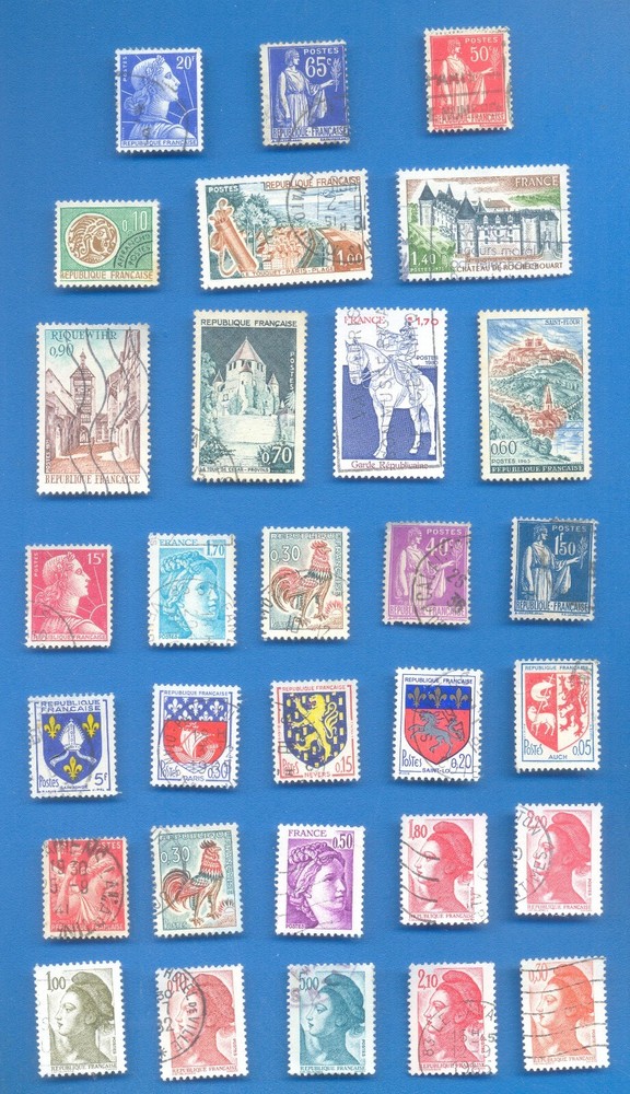 FRANCE.30 USED STAMPS (A)