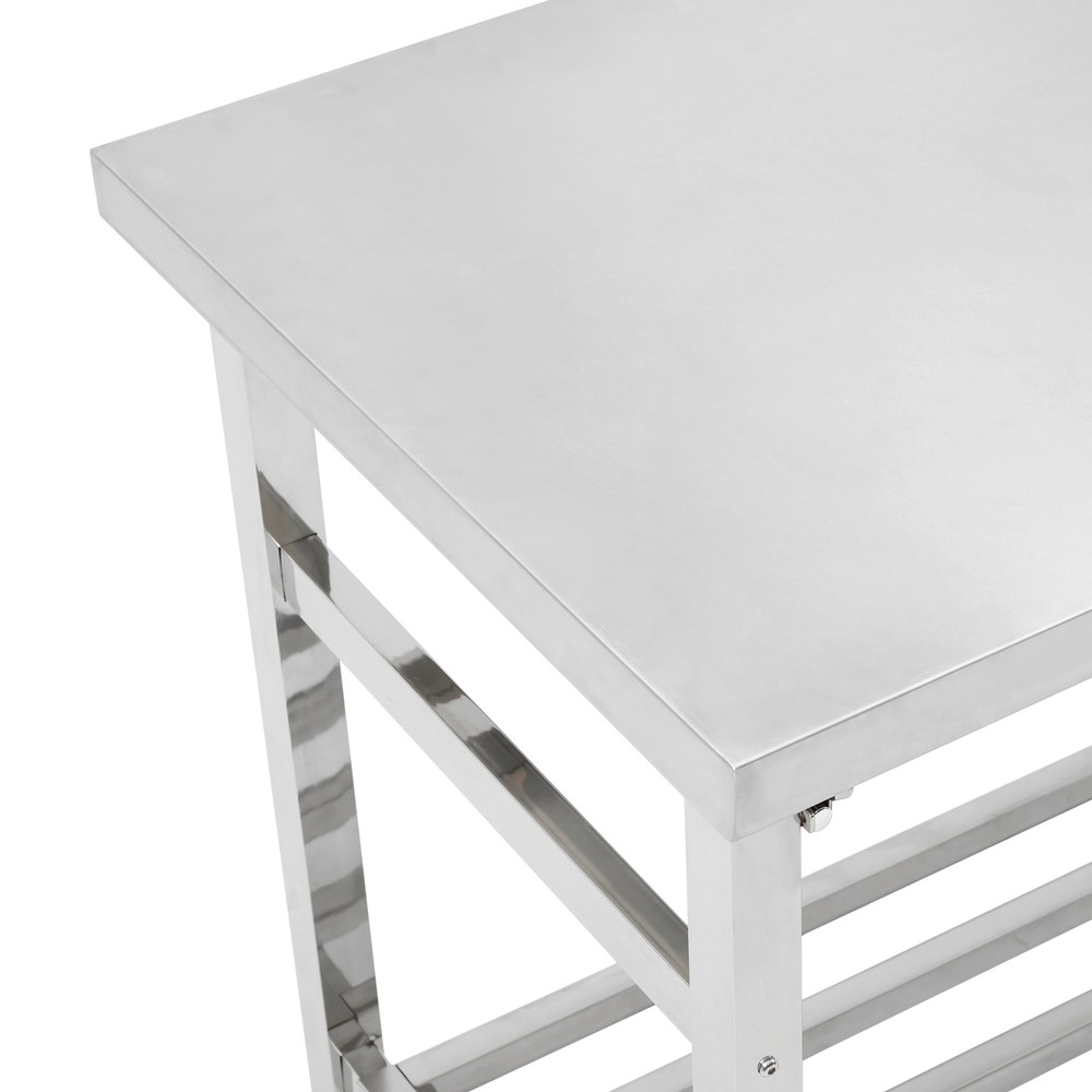 24x60in Kitchen Restaurant Work Prep Table Adjustable Undershelf Stainless Steel