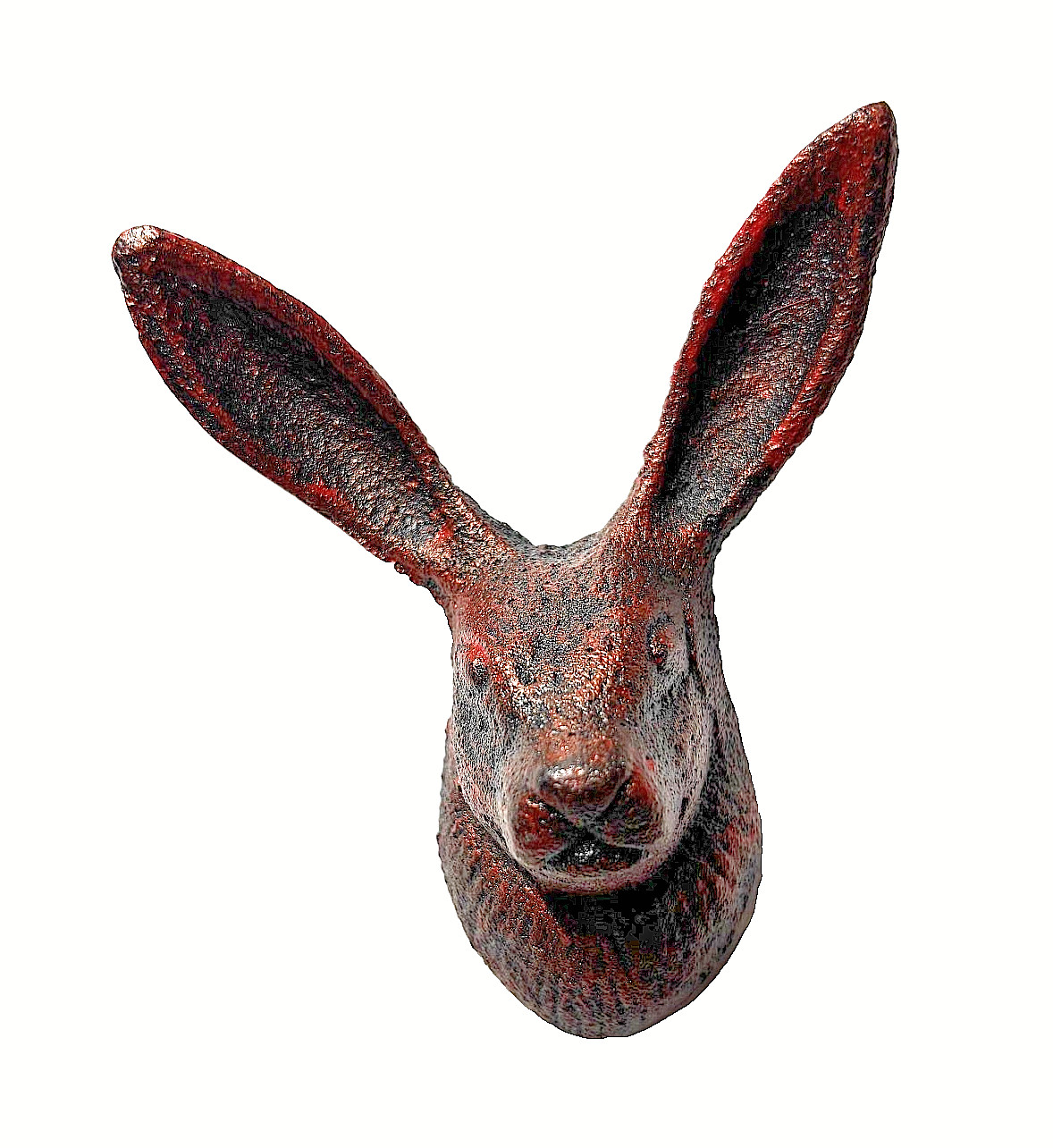 Rabbit Wall Hook Cast Iron Coat Towel Hanger Keys Rustic Copper 4" H Gift