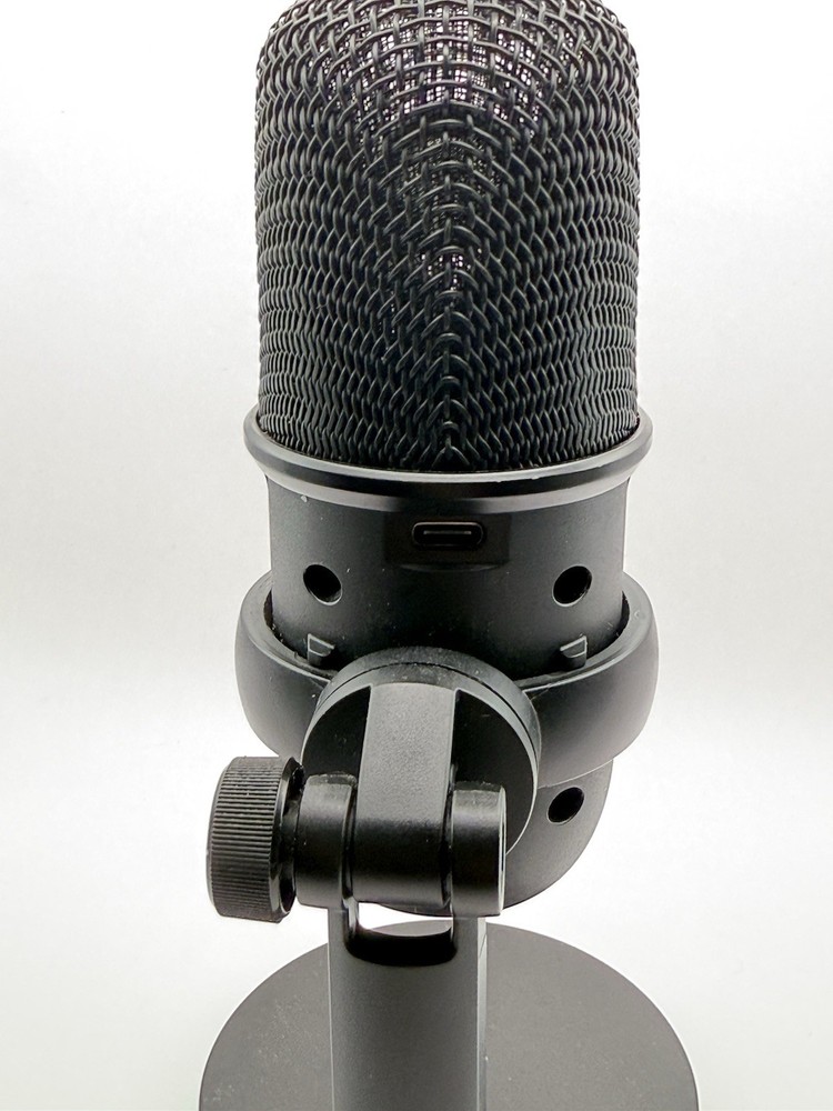 HyperX SoloCast USB Microphone Black, Mute Button, Adjustable Stand/Mount