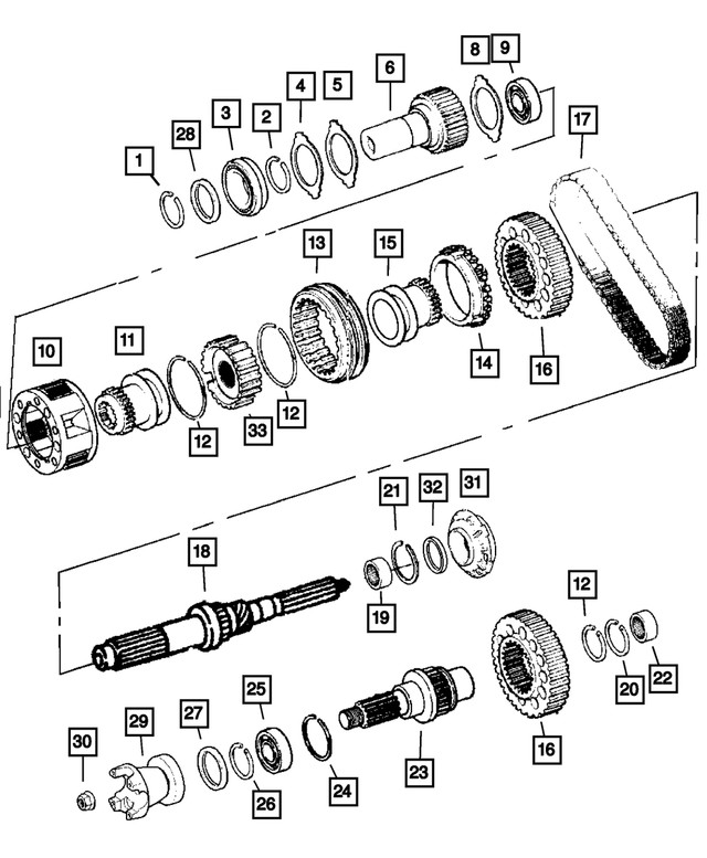 Genuine Mopar Transfer Case Yoke Nut 4167924