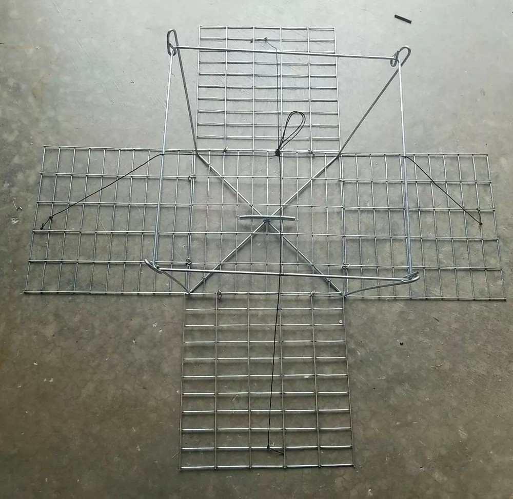 Galvanized Homemade Stackable Topless Crab Trap / Traps