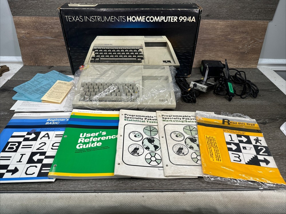 Vintage Texas Instruments TI 99/4A Home Computer In Box