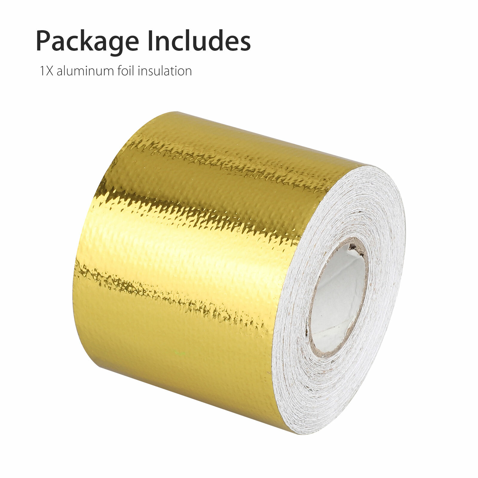 2" 30FT Gold Intake Heat Reflective Tape Wrap Self-adhesive High Temperature US