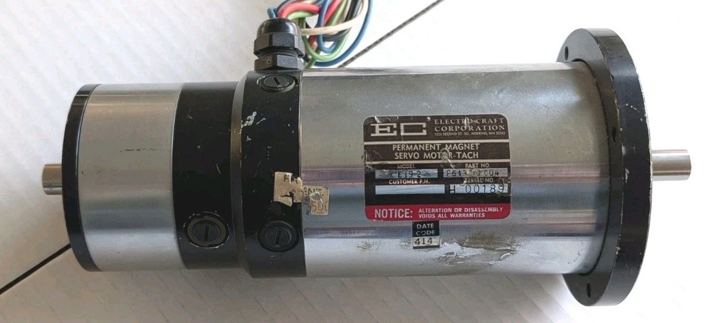 Electro-Craft Permanent Magnet Servo Motor- Tach  E19-2