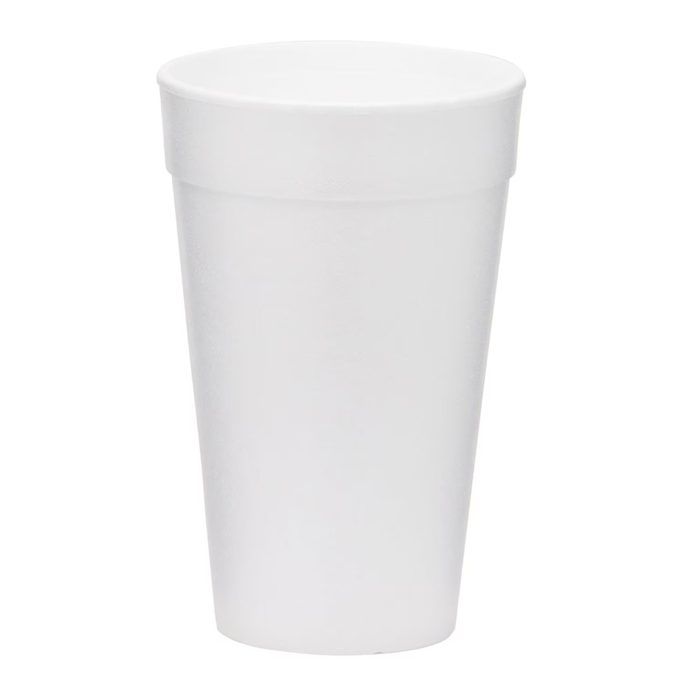 WinCup Foam Drink Cups, White, 16 oz.