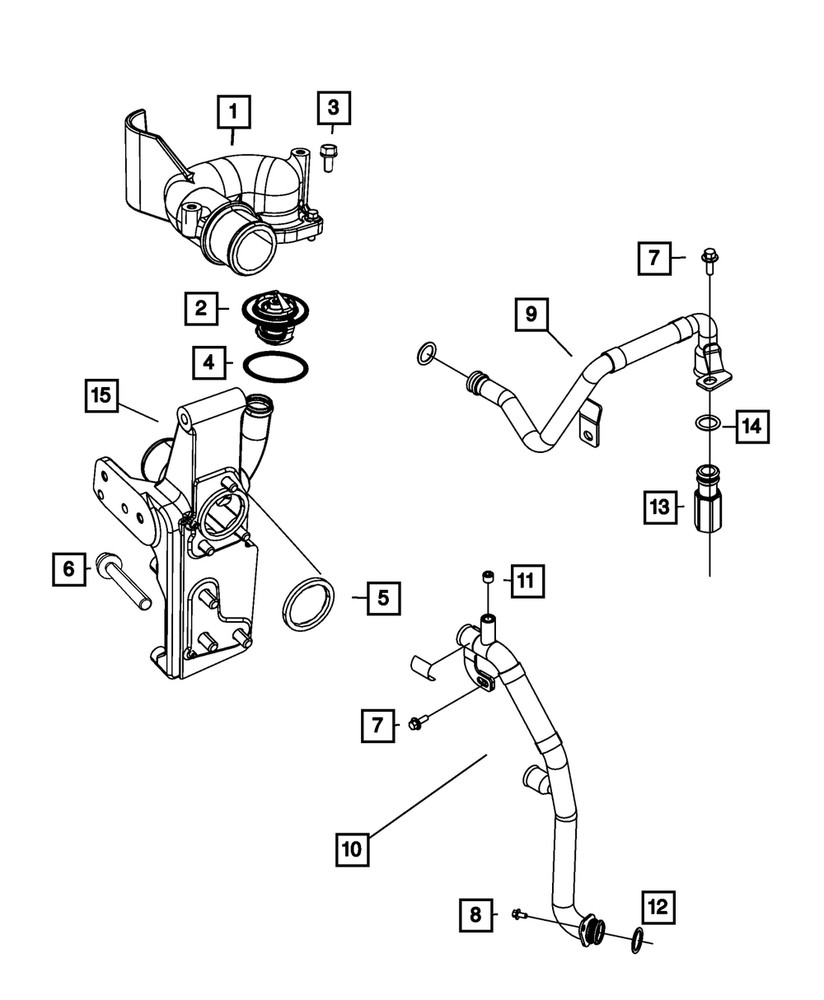 Genuine Mopar Hex Flange Head Bolt Mounting 5012557AA