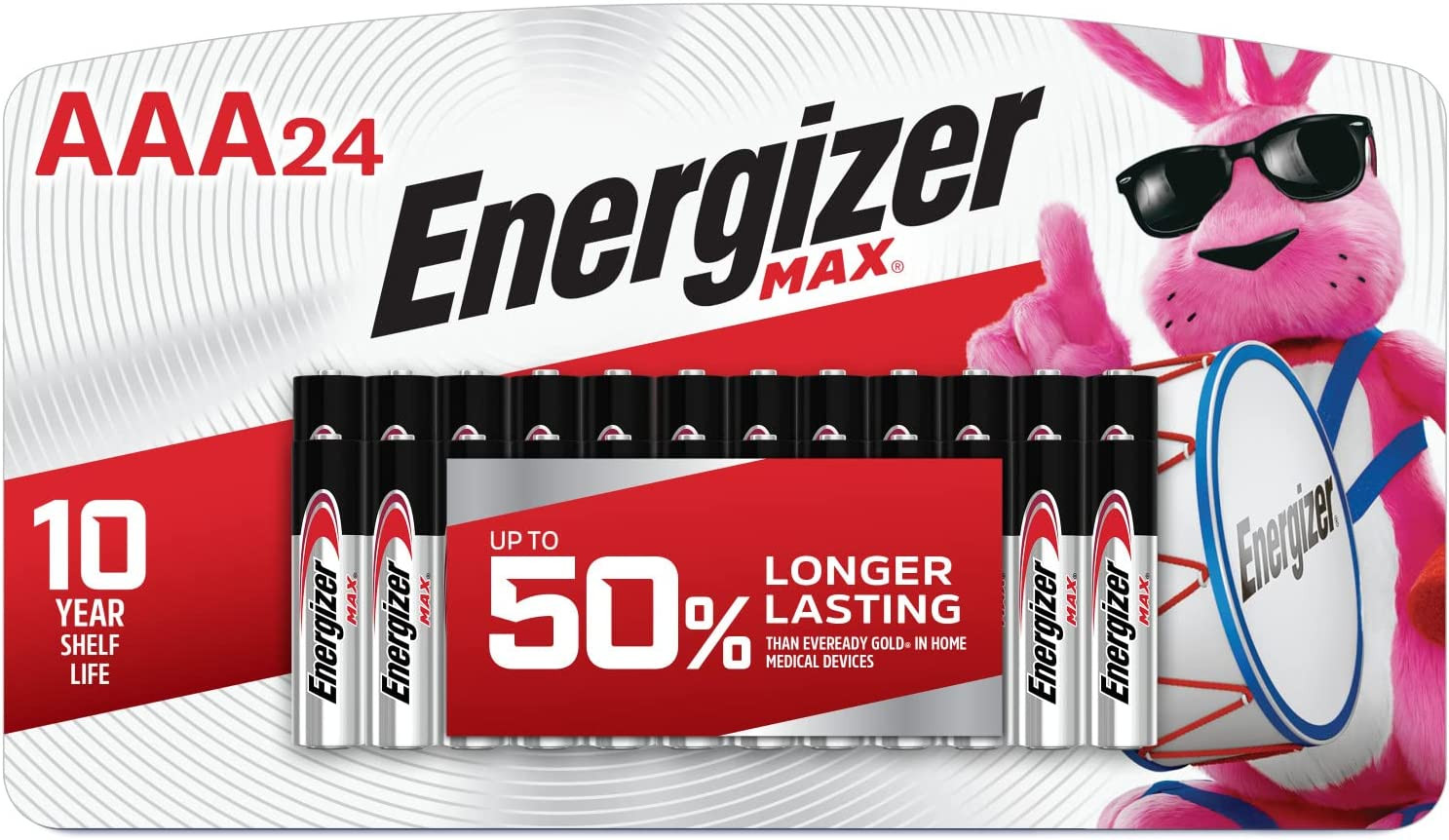 Energizer AAA Batteries Max Alkaline 4, 8, 12, 16, 20, 24 Variants