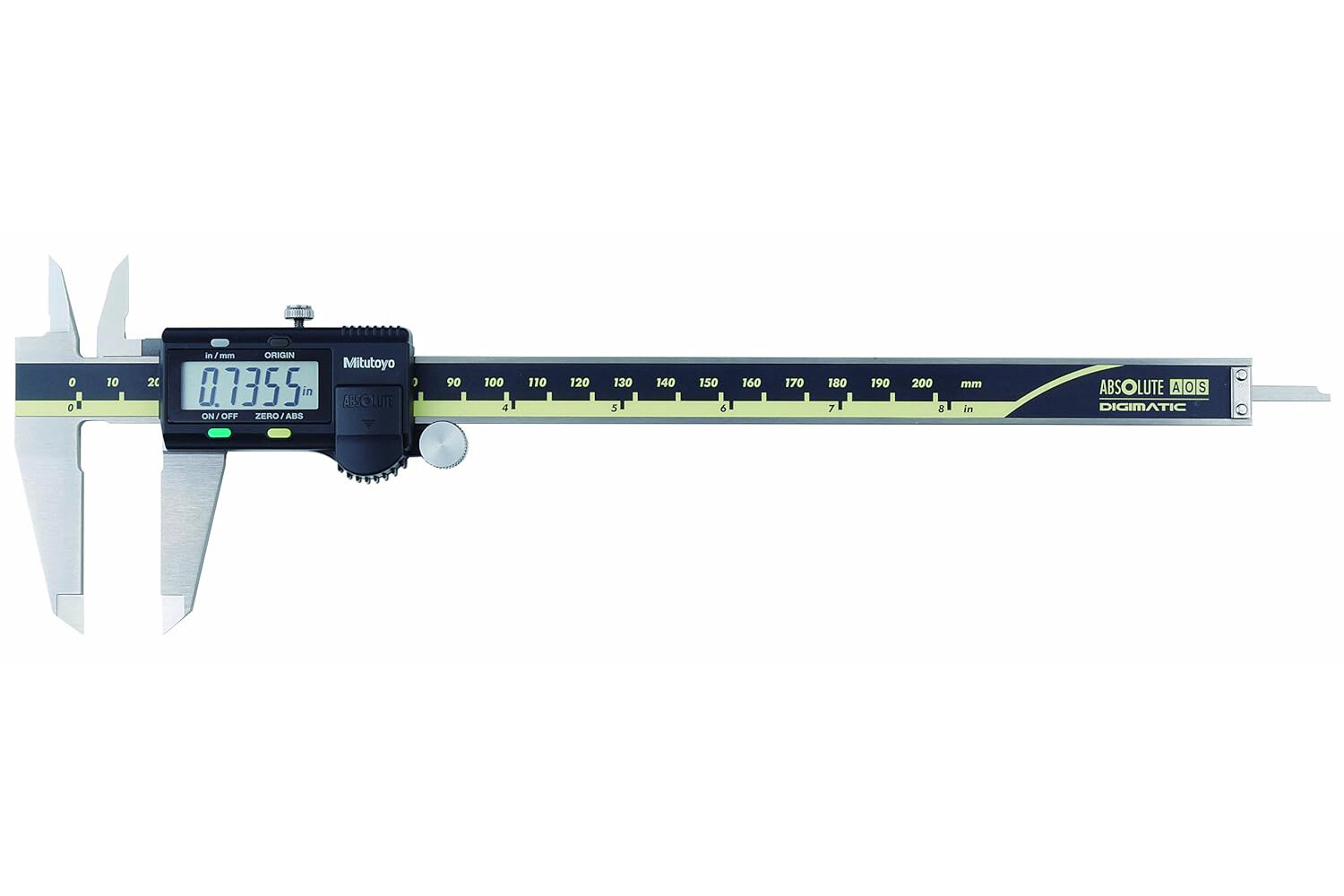 Mitutoyo 500-172-30 AOS Absolute Digimatic Caliper, Precision Measuring Tool, 8"