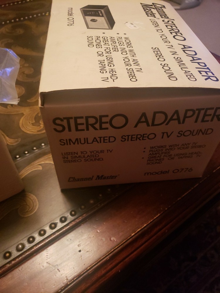 Channel Master #0776 Stereo Adapter new in box