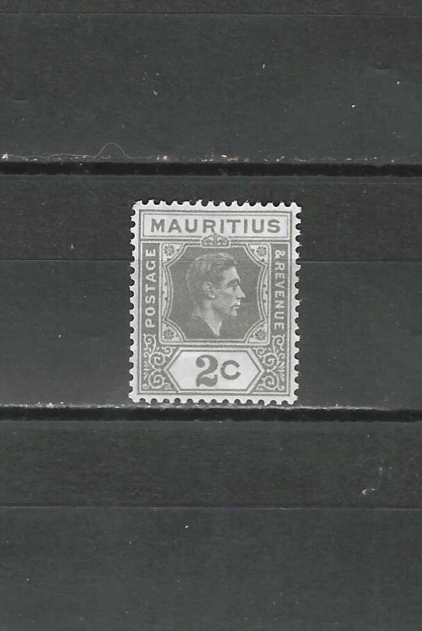 MAURITIUS , 1938/43 , GEORGE VI ,  2c STAMP , PERF , VLH
