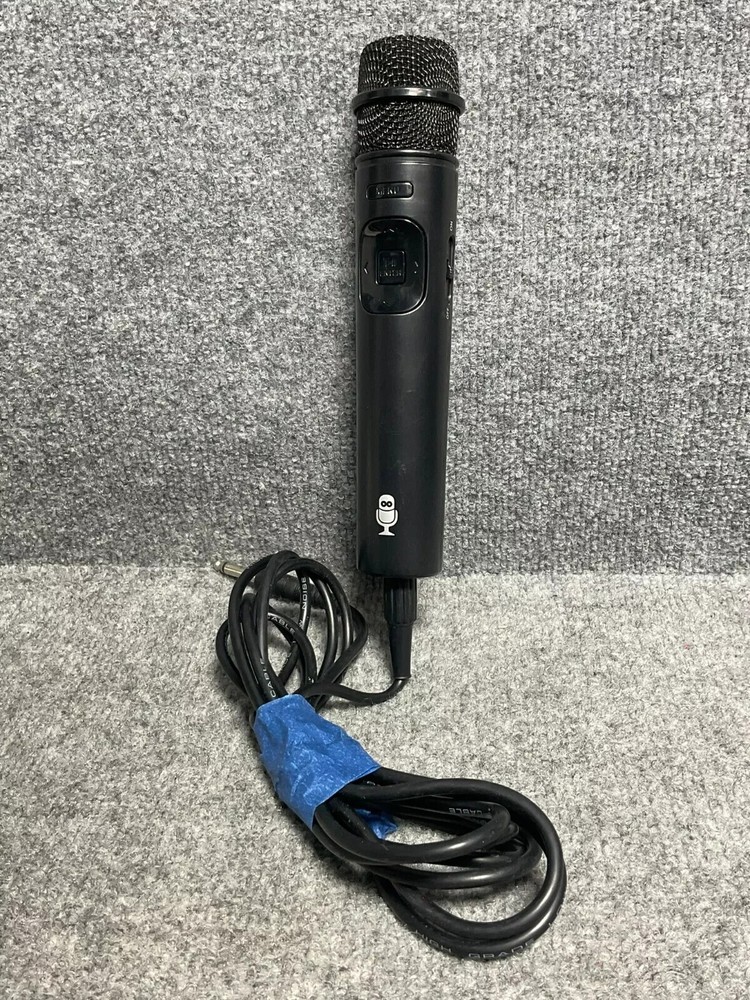 Singing Machine Karaoke Microphone Pair 🎤 Wired Handheld Black Color