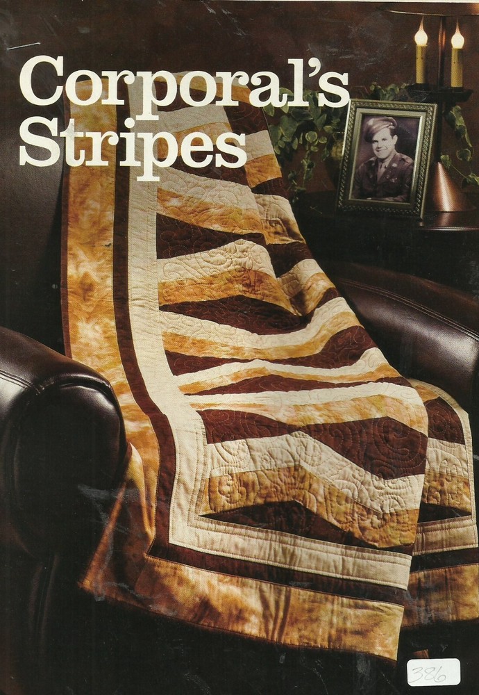 C0192   CORPORALS STRIPES  QUILT PATTERN/INSTRUCTIONS