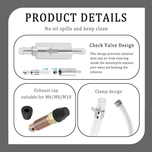 2Set Brake Bleeder Kit,Brake Fluid Bleeder Kit Includes 4PCS Brake 2PCS