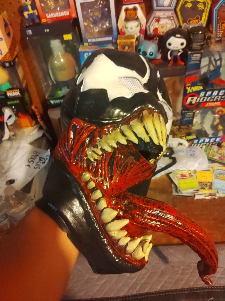 Rubies Latex Venom Mask Marvel Excellent Shape USED ONCE