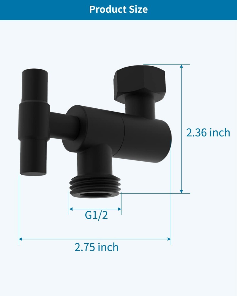 Adjustable Swivel Rain Shower Head Adapter, Shower Arm Extension for Fixed