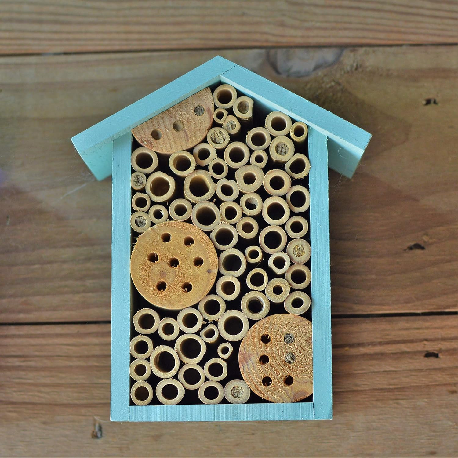 Mason Bee House Pollinator Bee Hotel Garden Solitary Bee Nesting Box