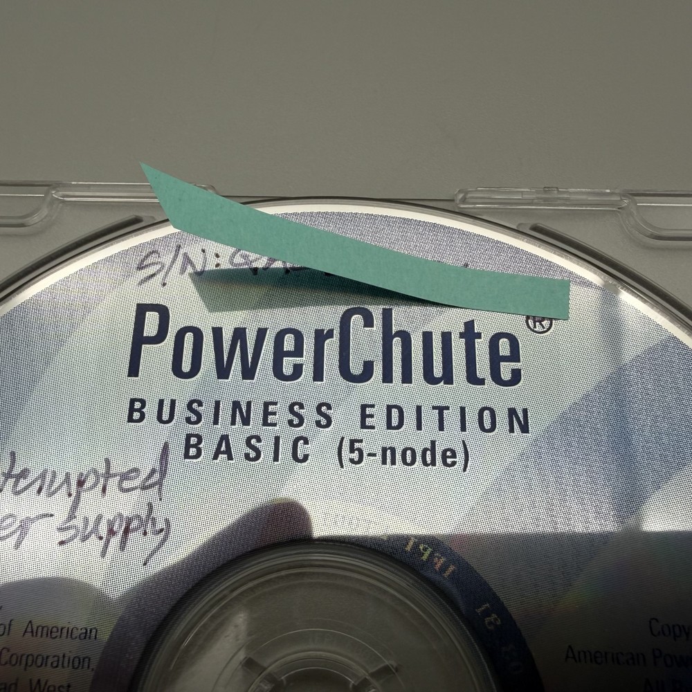 Vintage 2003 APC PowerChute Business Edition Basic 5-Node Software CD-ROM