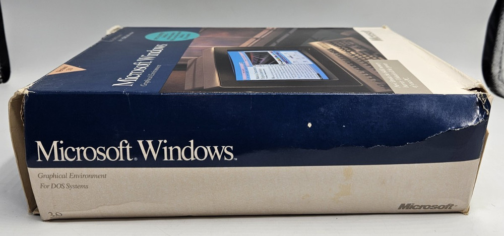 Vintage Microsoft Windows 3.0 Version for DOS Floppy Disk, RARE! Complete