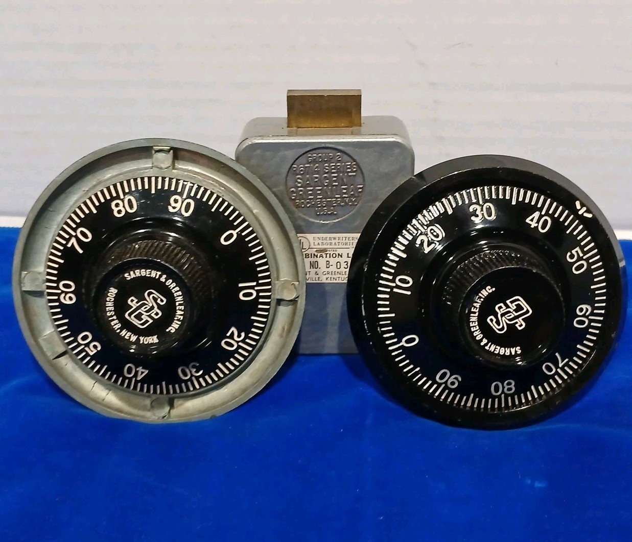 Sargent & Greenleaf Combination Lock Parts Lot Adjust-A-Lock B-031572