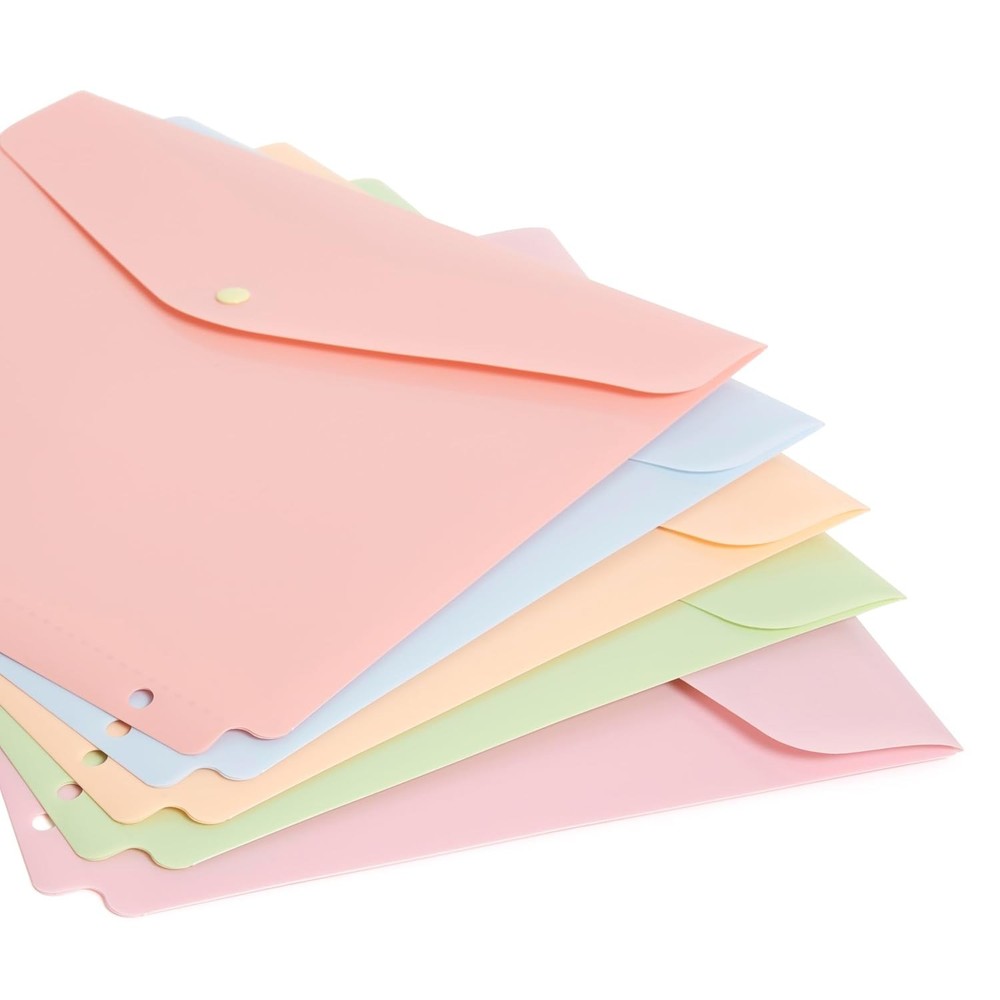Brands Binder Pocket 5 Pack Super Heavyweight Poly Binder Document Holder 3