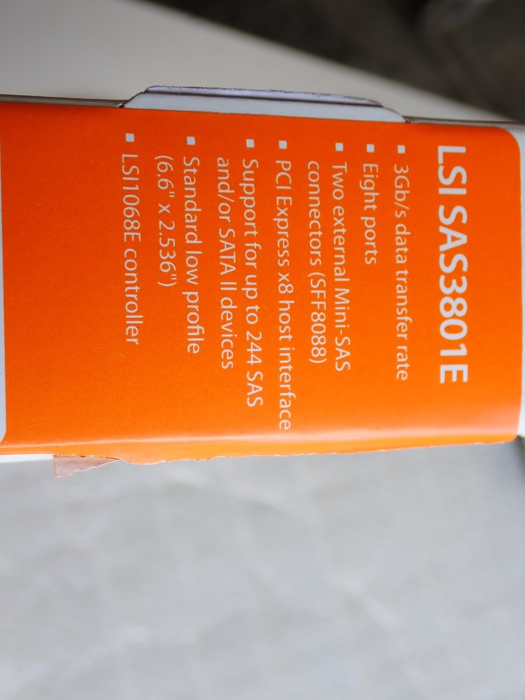 NEW LSI SAS3801E Host Bus Controller NEW