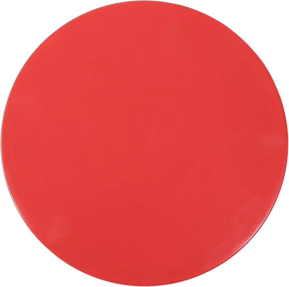 Lassen Outdoor 16" Iron Side Table, Matte Red